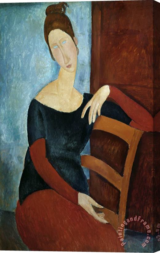 Amedeo Modigliani The Artist's Wife Stretched Canvas Painting / Canvas Art