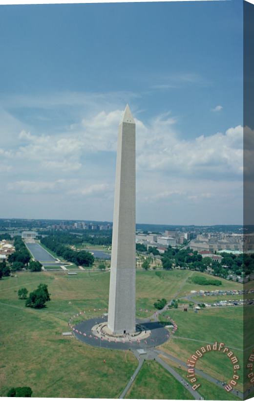 American School The Washington Monument Stretched Canvas Print / Canvas Art