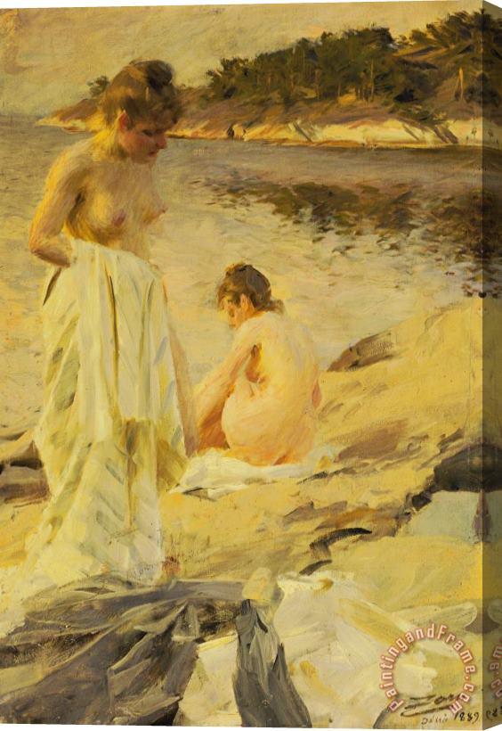 Anders Leonard Zorn The Bathers Stretched Canvas Painting / Canvas Art