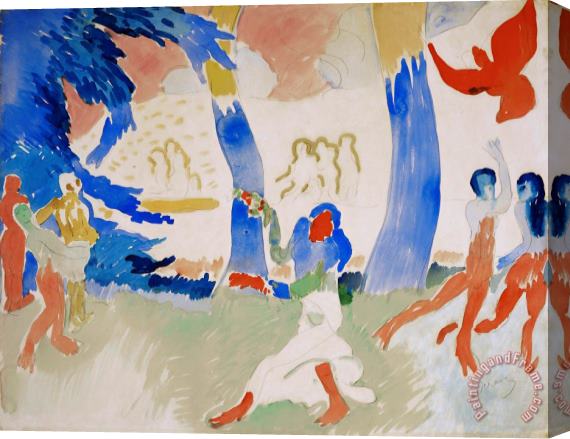 Andre Derain La Danse, 1905 1906 Stretched Canvas Painting / Canvas Art