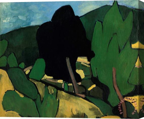 Andre Derain Paysage a Cassis, 1907 Stretched Canvas Painting / Canvas Art