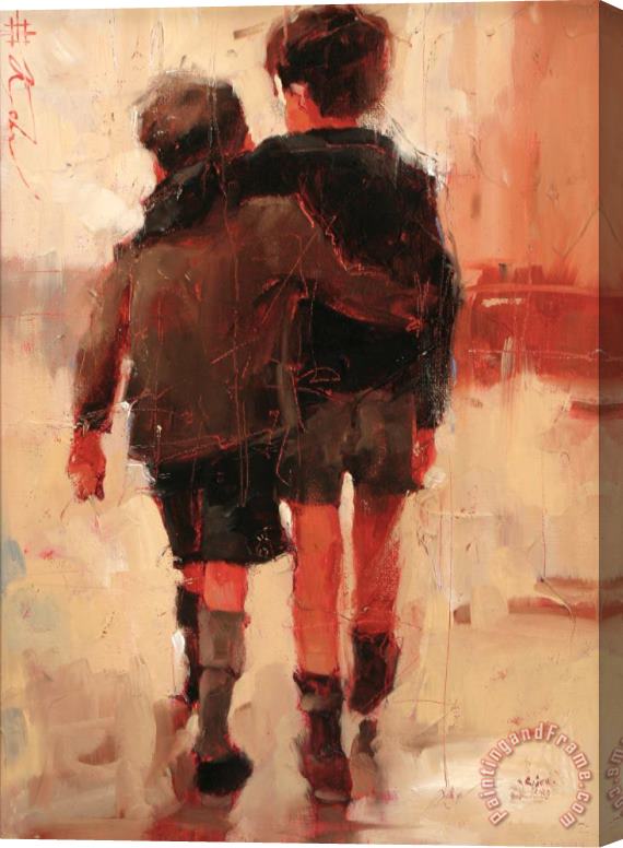 Andre Kohn Friends Stretched Canvas Painting / Canvas Art