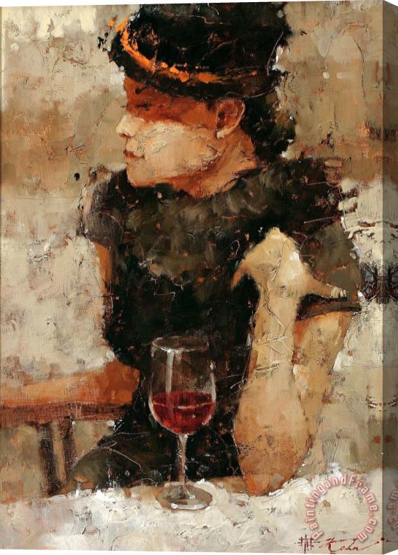 Andre Kohn He Is Fashionably Late Stretched Canvas Print / Canvas Art