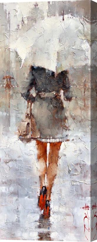 Andre Kohn Rainy Day in Prague Stretched Canvas Painting / Canvas Art