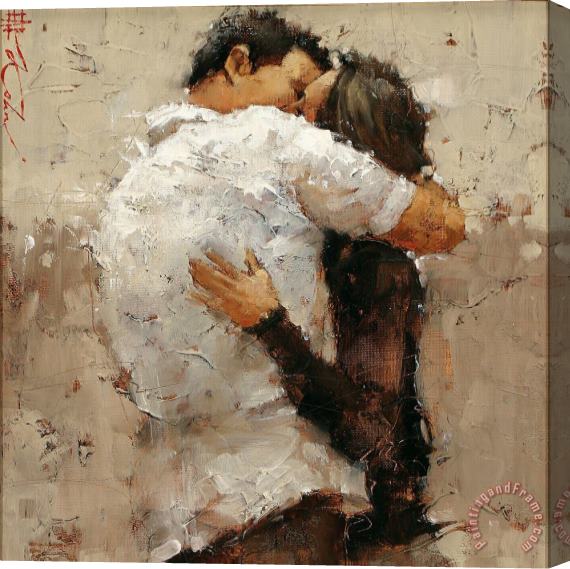 Andre Kohn The Kiss Stretched Canvas Print / Canvas Art