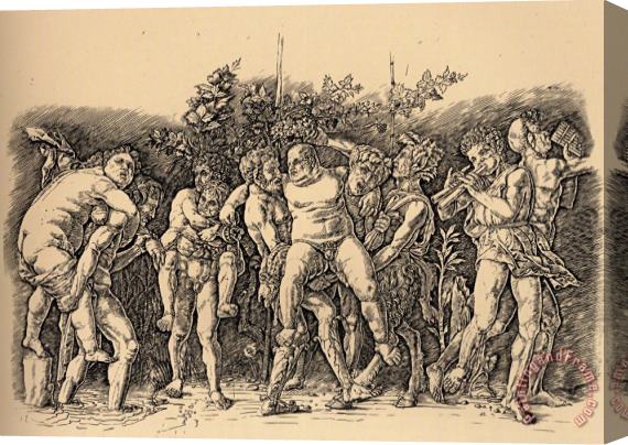 Andrea Mantegna Bacchanal with Silenus Stretched Canvas Painting / Canvas Art