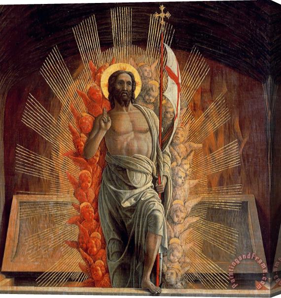 Andrea Mantegna Resurrection Stretched Canvas Painting / Canvas Art