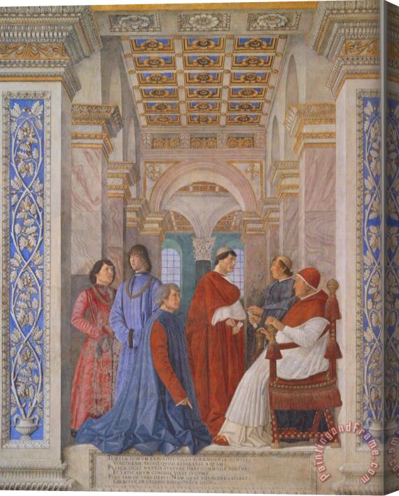 Andrea Mantegna The Family of Ludovico Gonzaga Stretched Canvas Print / Canvas Art