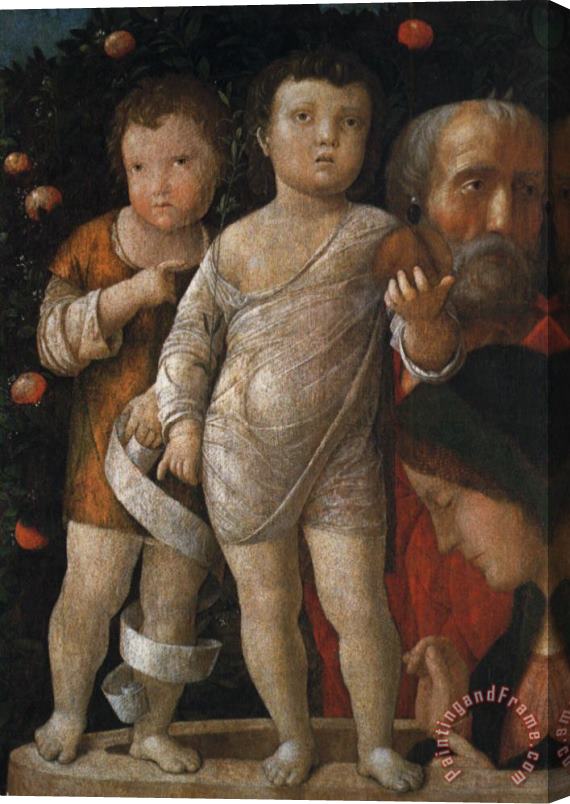 Andrea Mantegna The Holy Family with St John Stretched Canvas Print / Canvas Art