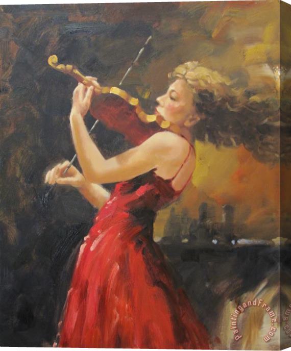 Andrew Atroshenko Pasion of Music Stretched Canvas Painting / Canvas Art