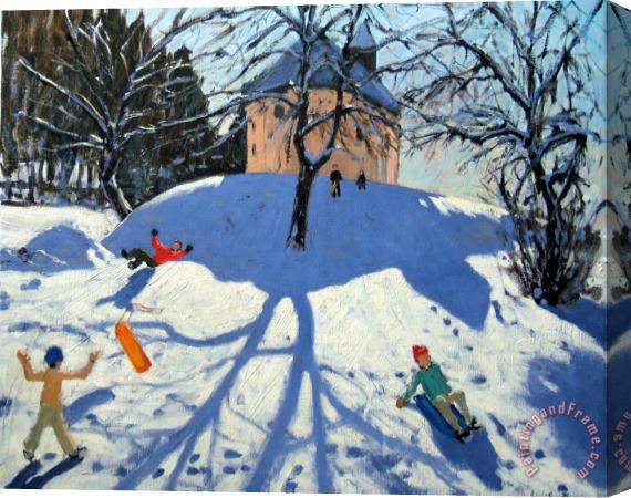 Andrew Macara Les Gets Stretched Canvas Print / Canvas Art