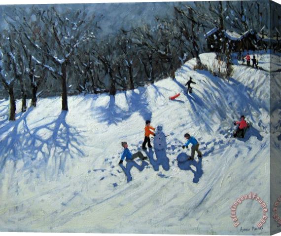 Andrew Macara The Snowman Stretched Canvas Painting / Canvas Art