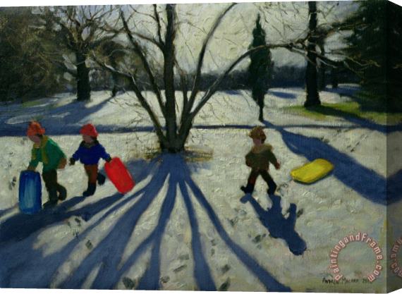 Andrew Macara Winter Stretched Canvas Painting / Canvas Art