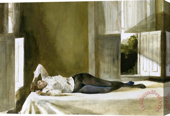 andrew wyeth Beauty Rest 1991 Stretched Canvas Painting / Canvas Art