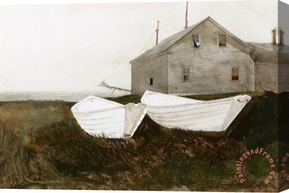 andrew wyeth Bradford House Stretched Canvas Painting / Canvas Art