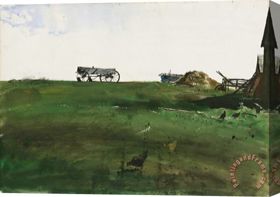 andrew wyeth New Grass 1956 Stretched Canvas Print / Canvas Art