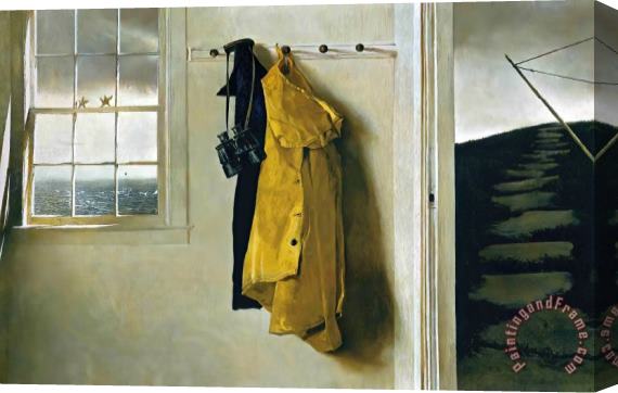 andrew wyeth Squall 1986 Stretched Canvas Print / Canvas Art