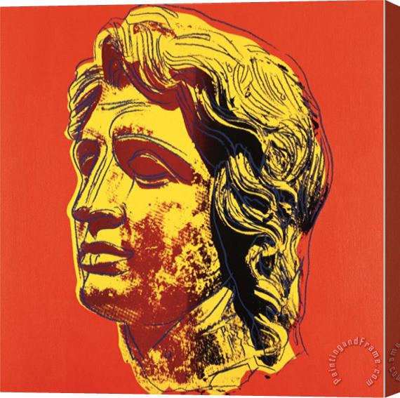 Andy Warhol Alexander The Great C 1982 Yellow Face Stretched Canvas Print / Canvas Art