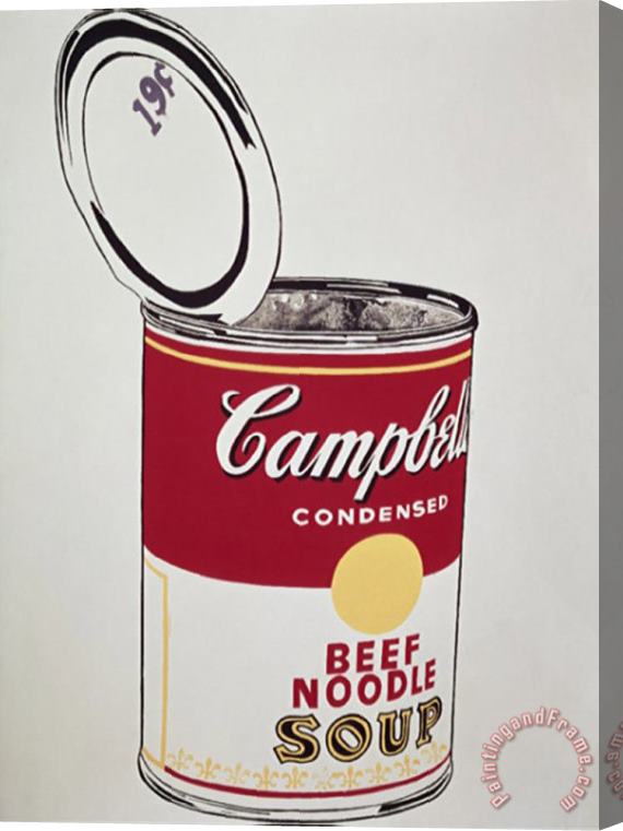Andy Warhol Big Campbell S Soup Can C 19 Cents C 1962 Stretched Canvas Painting / Canvas Art