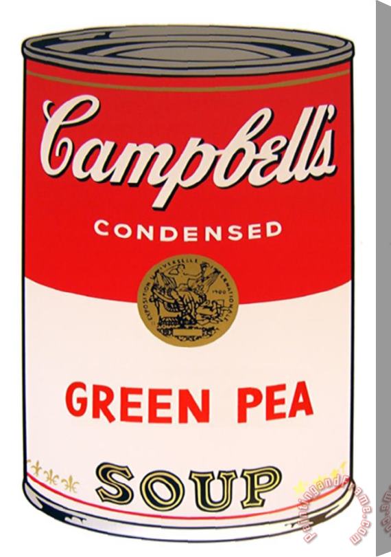 Andy Warhol Campbell S Soup Green Pea Stretched Canvas Painting / Canvas Art