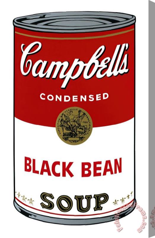 Andy Warhol Campbell S Soup I Black Bean C 1968 Stretched Canvas Print / Canvas Art