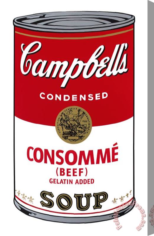 Andy Warhol Campbell S Soup I Consomme C 1968 Stretched Canvas Print / Canvas Art