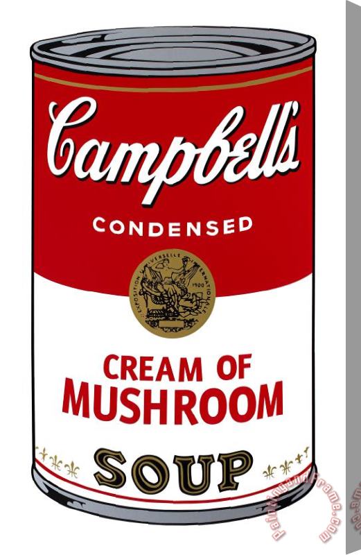 Andy Warhol Campbell S Soup I Cream of Mushroom C 1968 Stretched Canvas Painting / Canvas Art