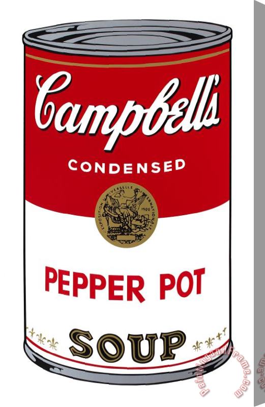 Andy Warhol Campbell S Soup I Pepper Pot C 1968 Stretched Canvas Print / Canvas Art