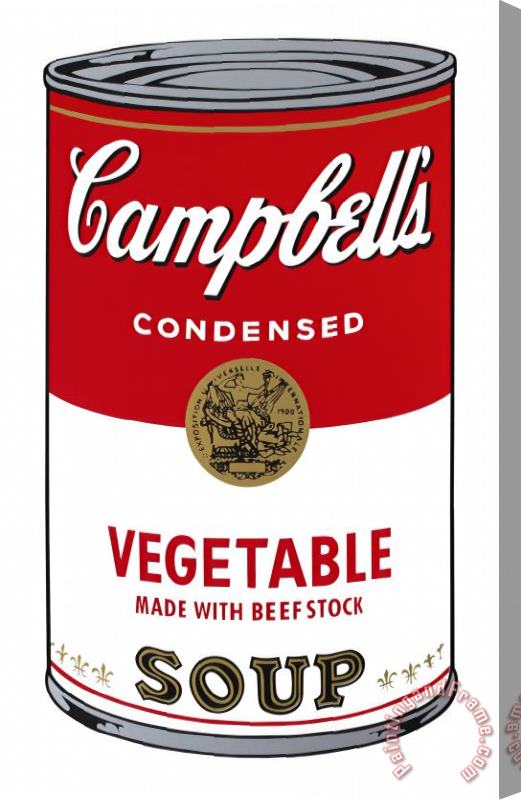Andy Warhol Campbell S Soup I Vegetable C 1968 Stretched Canvas Print / Canvas Art