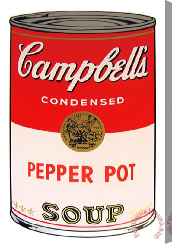 Andy Warhol Campbell S Soup Pepper Pot Stretched Canvas Painting / Canvas Art