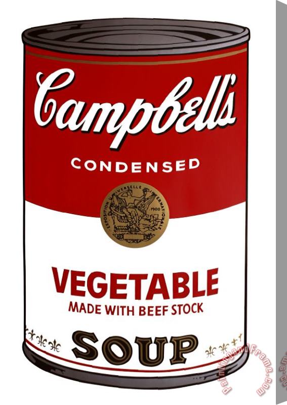 Andy Warhol Campbell S Soup Vegetable Stretched Canvas Print / Canvas Art