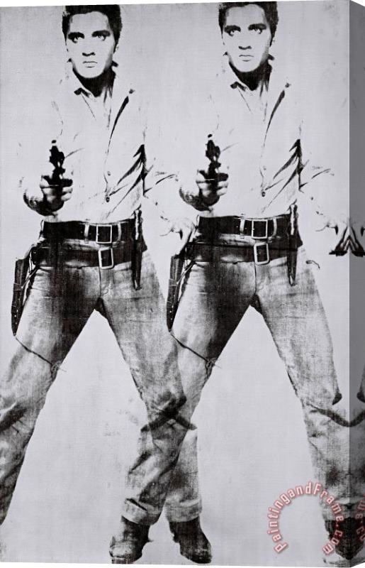 Andy Warhol Double Elvis C 1963 Stretched Canvas Painting / Canvas Art