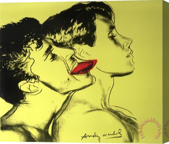 Andy Warhol Querelle Green Stretched Canvas Painting / Canvas Art