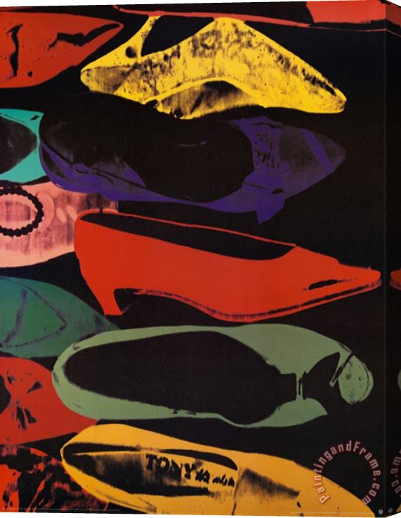 Andy Warhol Shoes 1980 Stretched Canvas Print / Canvas Art