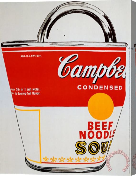Andy Warhol Soup Can Bag Stretched Canvas Painting / Canvas Art