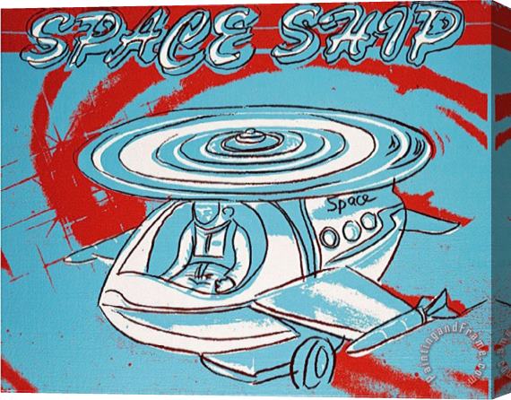 Andy Warhol Space Ship C 1983 Stretched Canvas Painting / Canvas Art