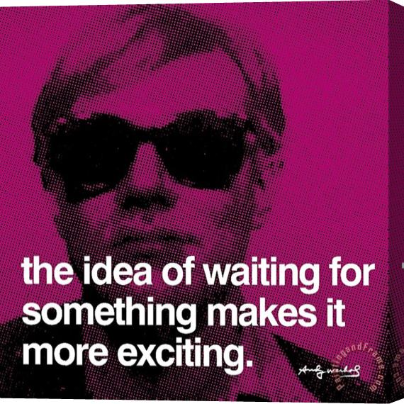 Andy Warhol Waiting Stretched Canvas Print / Canvas Art