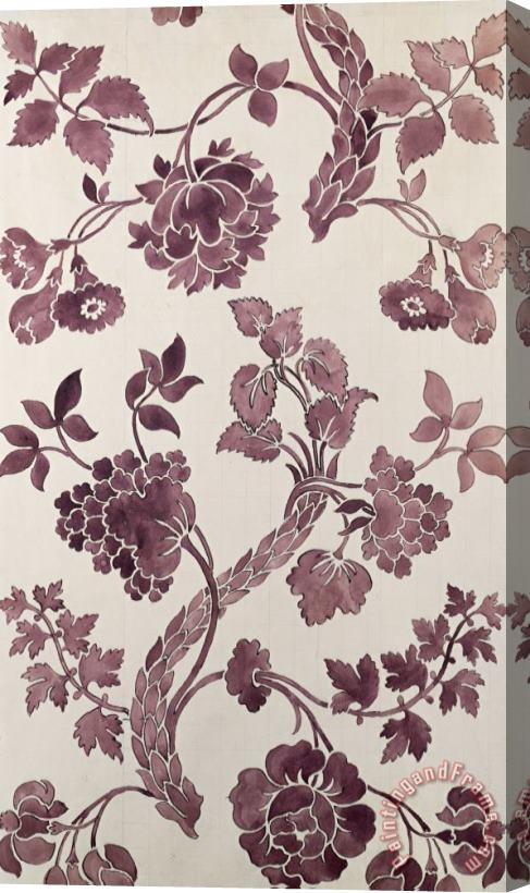 Anna Maria Garthwaite Design for a silk damask Stretched Canvas Print / Canvas Art