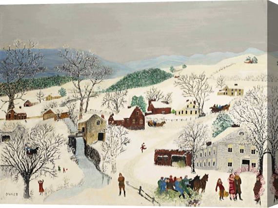 Anna Mary Robertson (grandma) Moses Come on 1952 Stretched Canvas Print / Canvas Art