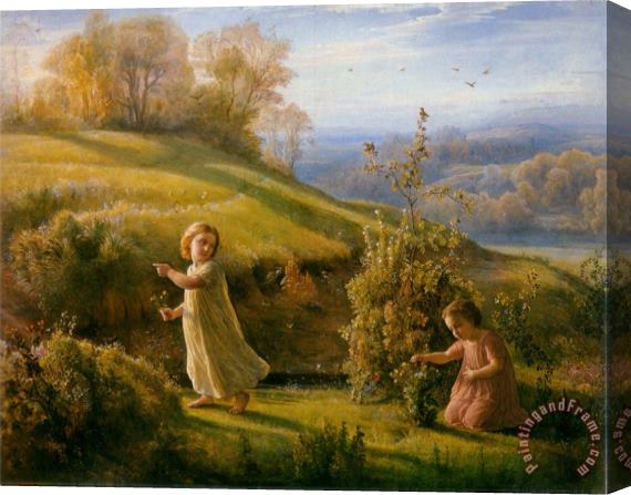 Anne Francois Louis Janmot The Poem of The Soul Spring Stretched Canvas Print / Canvas Art