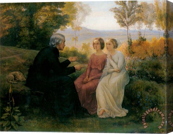 Anne Francois Louis Janmot The Poem of The Soul The Grain of Wheat Stretched Canvas Painting / Canvas Art