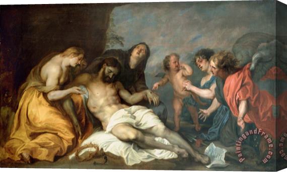 Anthonie Van Dyck Lamentation Over The Dead Christ Stretched Canvas Painting / Canvas Art