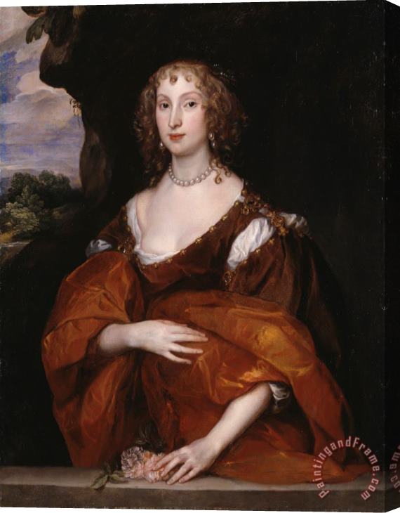 Anthonie Van Dyck Portrait of Mary Hill, Lady Killigrew Stretched Canvas Print / Canvas Art