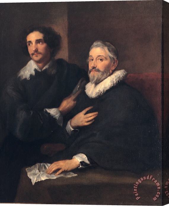 Anthonie Van Dyck Portrait of The Brothers De Wael Stretched Canvas Painting / Canvas Art