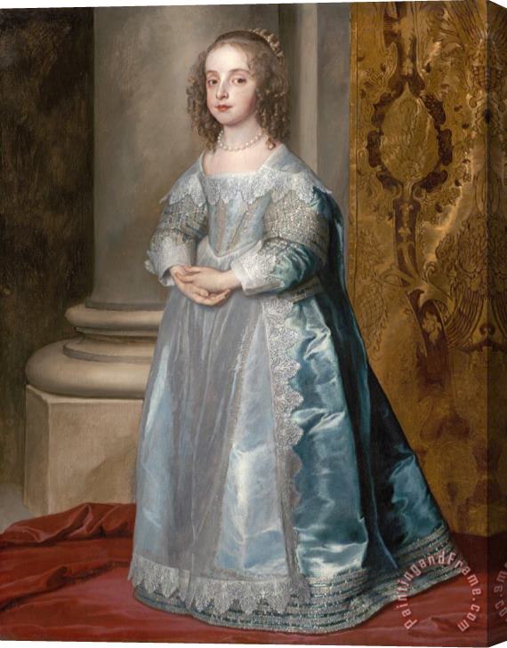 Anthonie Van Dyck Princess Mary, Daughter of Charles I Stretched Canvas Print / Canvas Art
