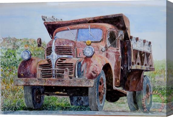 Anthony Butera Old Farm Truck Stretched Canvas Painting / Canvas Art
