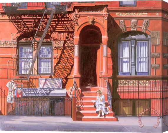 Anthony Butera Sunday Afternoon East 7th Street Lower East Side Nyc Stretched Canvas Print / Canvas Art