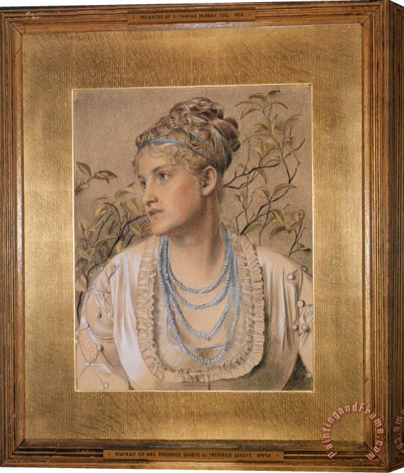 Anthony Frederick Sandys Mary Sandys Stretched Canvas Painting / Canvas Art