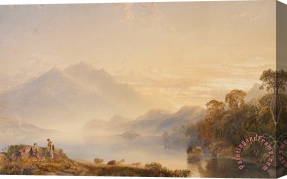 Anthony Vandyke Copley Fielding Ben Venue And The Trossachs Seen From Loch Achray Stretched Canvas Print / Canvas Art
