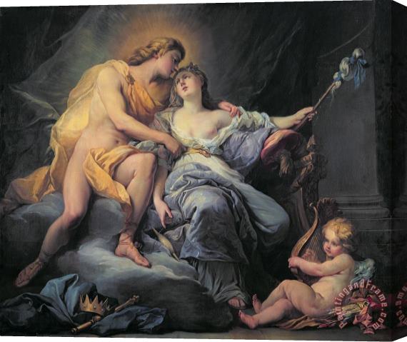 Antoine Boizot Apollo caressing the nymph Leucothea Stretched Canvas Painting / Canvas Art